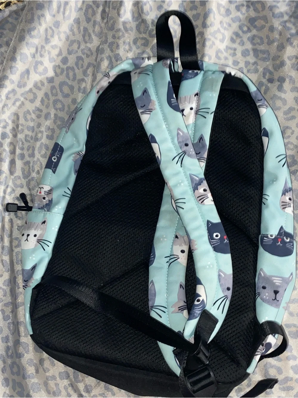 Cute Cat Print Backpack
